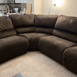 5 Piece Sectional U Shaped Recliner Sofa Set