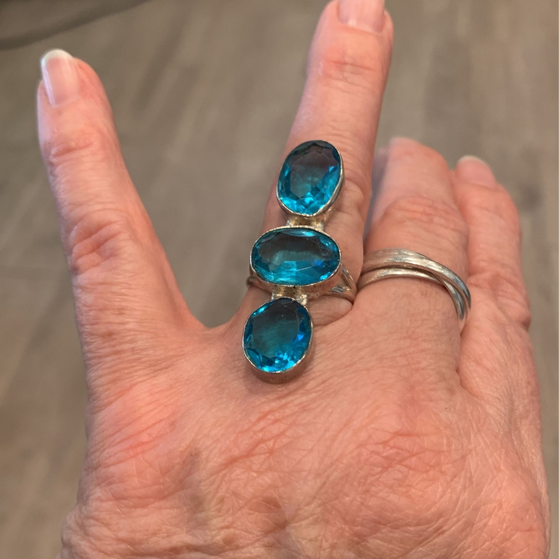 AWESOME LONDON BLUE TOPAZ RING