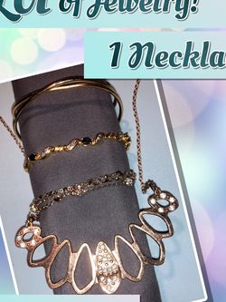 Three Bracelets And One Necklace - Very Inexpensive “Lot” Of Jewelry