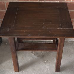 Small Wooden Square End Table Perfect For An Home Decor Apartment Or Home Office