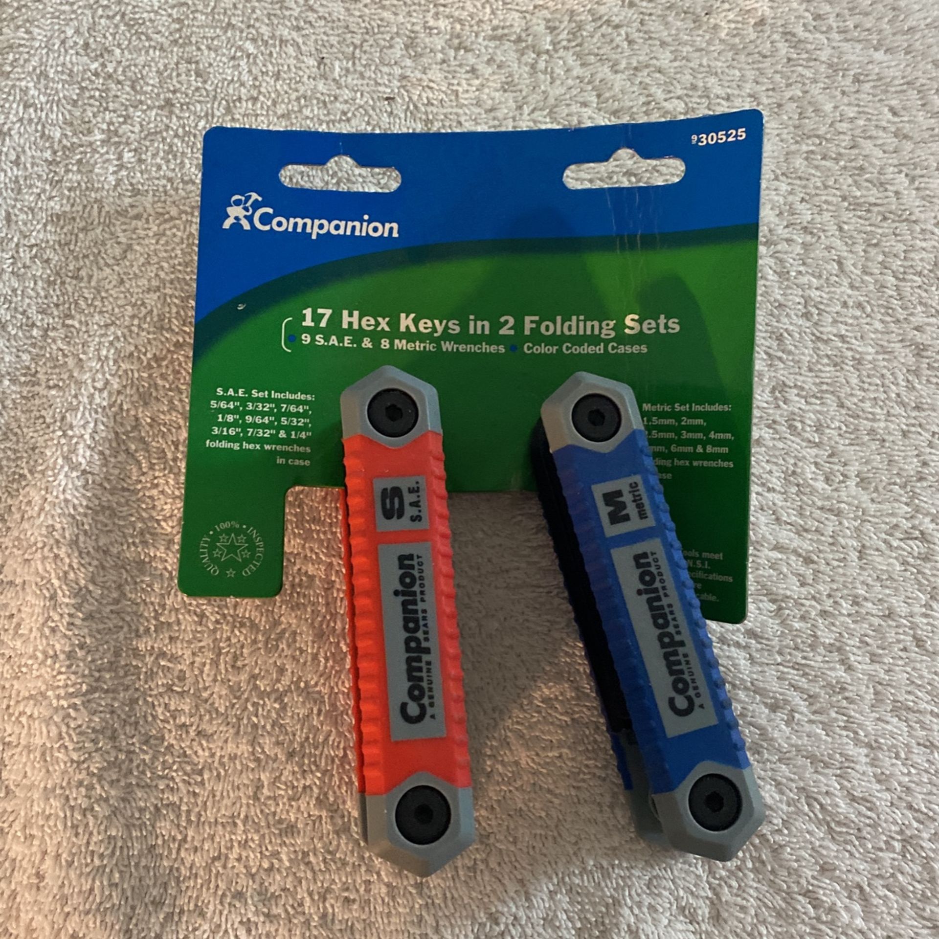 2 Hex Key Sets $10