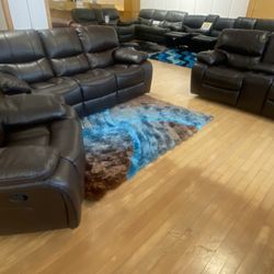 RECLINING 3 PIECE SETS! $1199 two Piece! $1599 3 PIECE SET!  