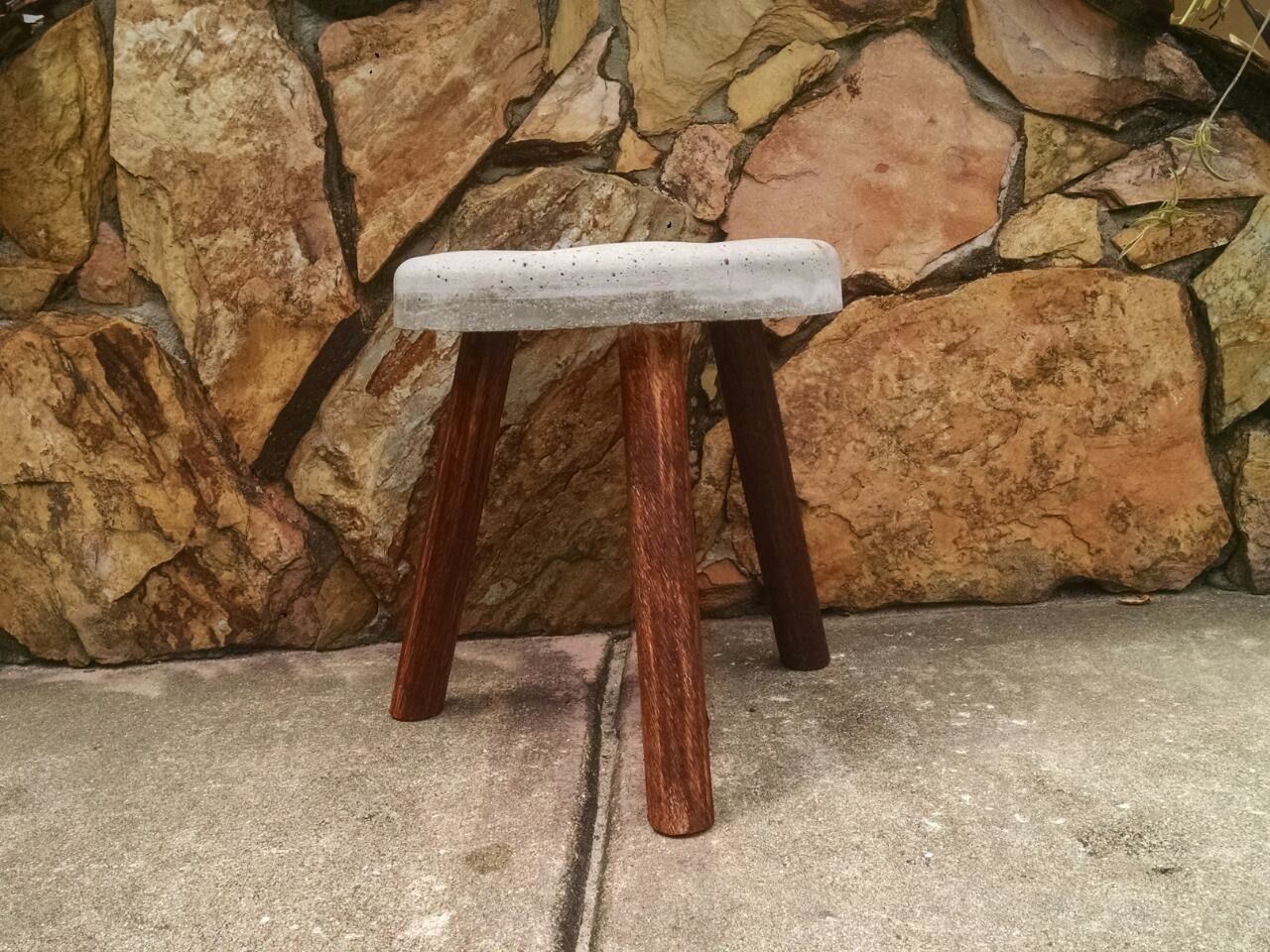 New Plant Stand - Concrete/Burnt Umber