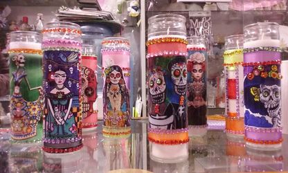 Dia de Los muertos/ day of the dead candles