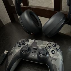 ps5 headset and controller 