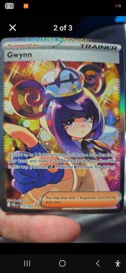 Gwynn (Special Illustration Rare) #119/084 Supporter card from the Pokémon TCG expansion Pitch Black,
