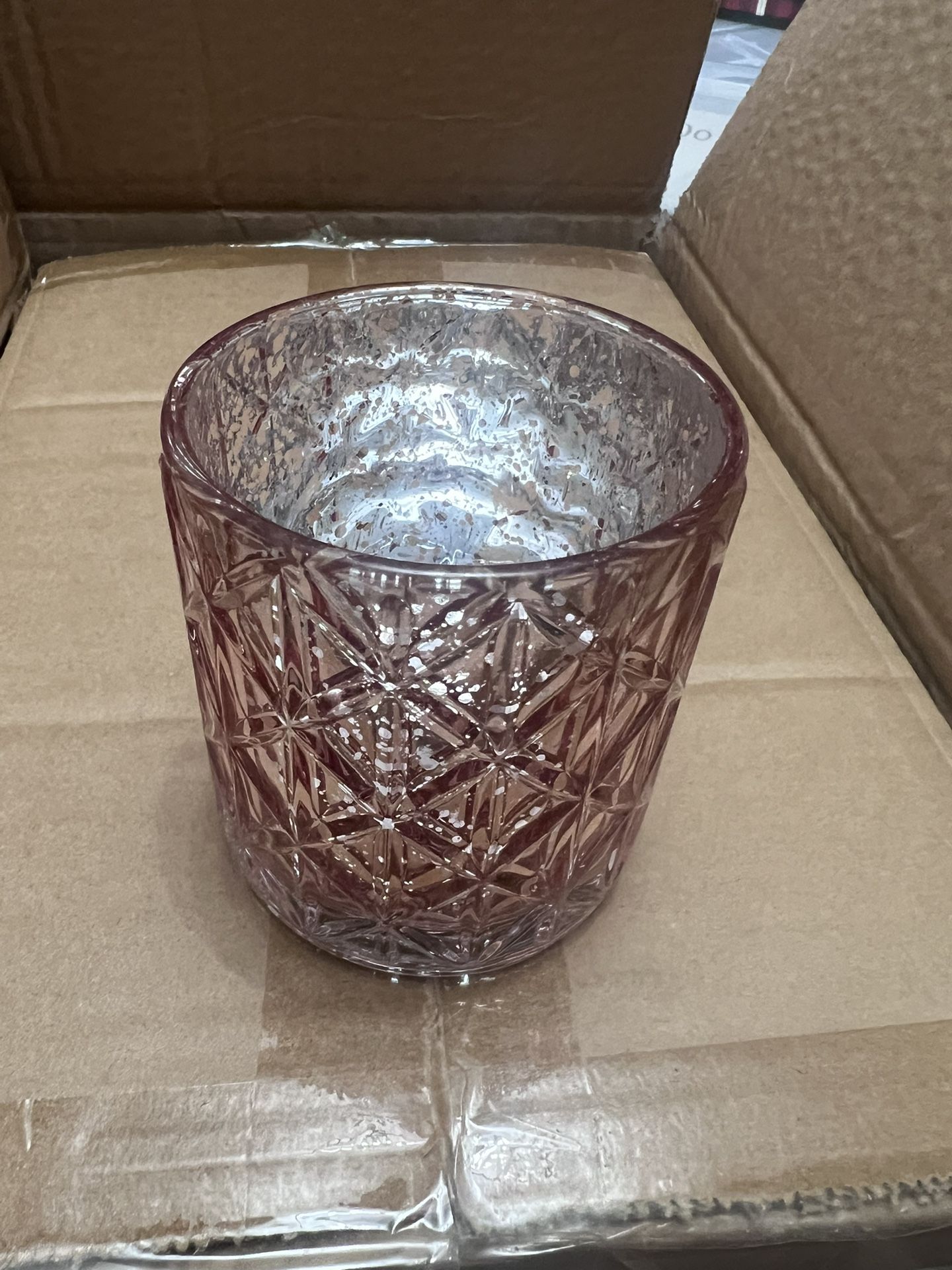 65 rose gold votives