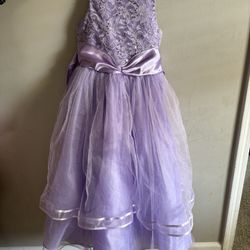 Purple Girls Formal Dress