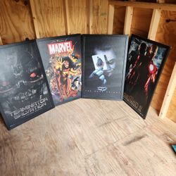 Movie Type Painted Posters $10 Each