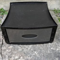 Umbra Black Plastic Side stand with Drawer