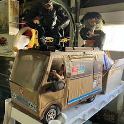 Big Jim Toy Figure Truck Gorilla And Accessories Lot 