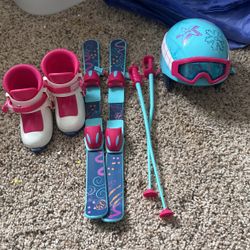 American girl Ski Set