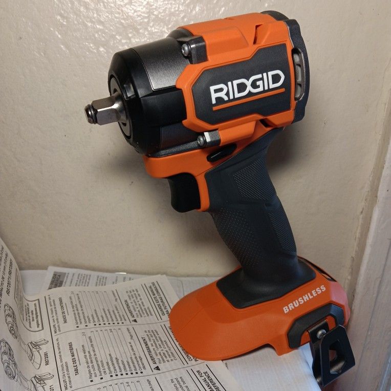 Ridgid 18v 3/8 Impact Wrench Brushless Tool Only 