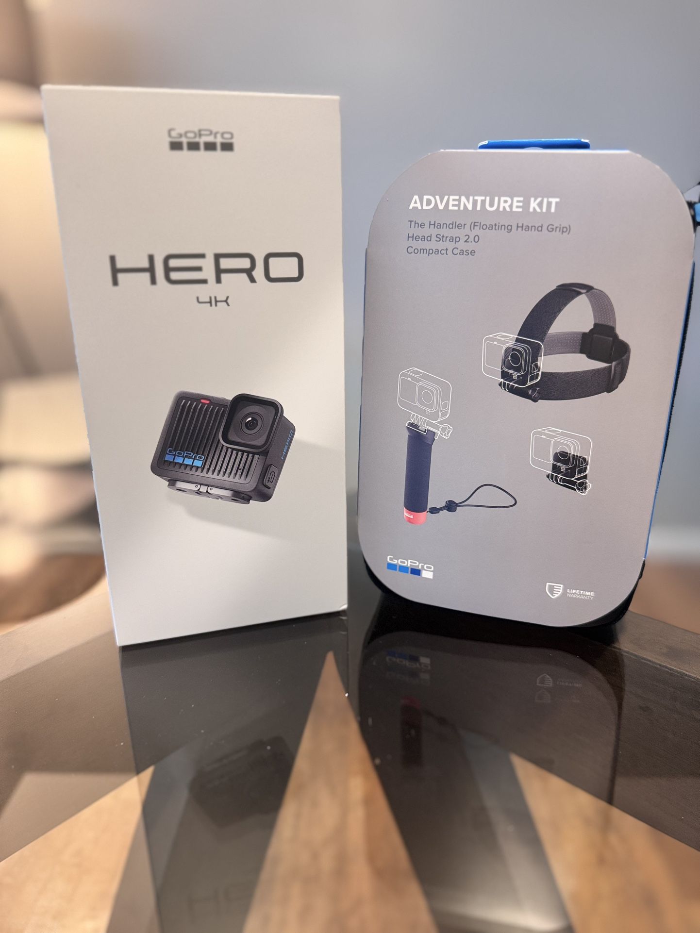 Go Pro Hero 4K With Adventure Kit Bundle!