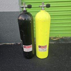 2 Aluminum Divers Direct Tanks 