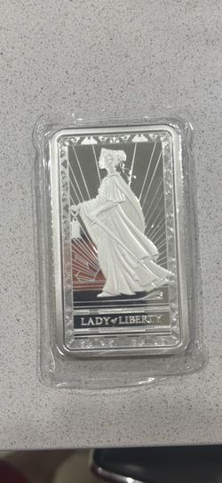 10oz silver bar (pamp suisse lady liberty sealed in package) never opened