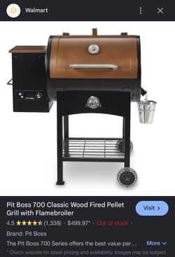 PIT BOSS 700 CLASSIC WOOD PELLET GRILL W/ FLAME-BROILER
