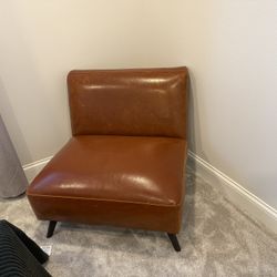 Armless Leather Chair