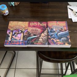 SCHOLASTIC HARRY POTTER BOOKS 1, 2, &3