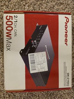 Pioneer GM-E190X2 2-channel bridgeable car amplifier (500W Max).