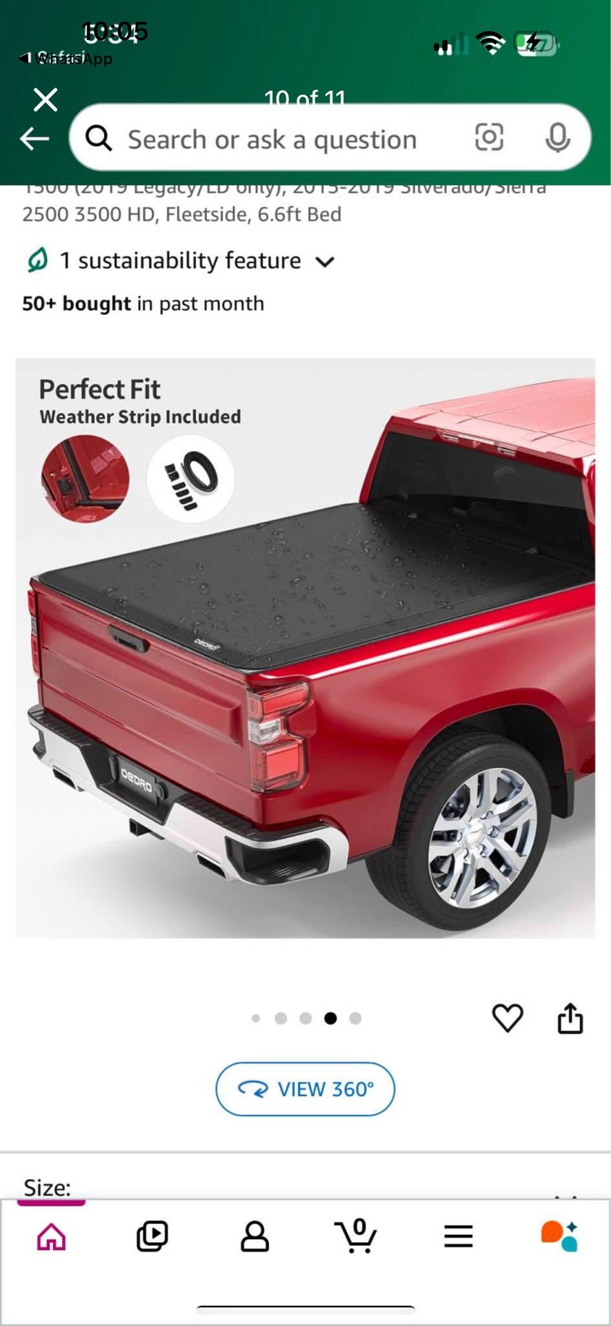 6.6 FT quad fold soft cover for Chevy Silverado/GMC Sierra