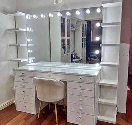 Glam vanity set same day delivery no money down no credit need 0% interest