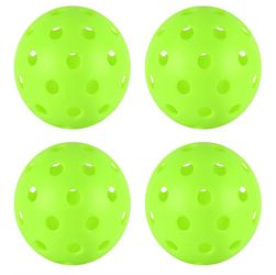 4/6/12/20/50/100 pcs Pickleball Balls,40 Hole Outdoor Pickleball Balls,8mm Precision Drilled-Spaced Pickle Ball Set-Profession Plastic Ball for Pickle