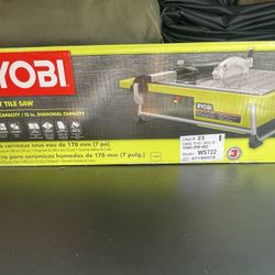 Ryobi 7” Wet Tile Saw - New