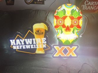 Beer Lights Dos X and Pyramid