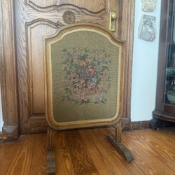Victorian fireplace screen