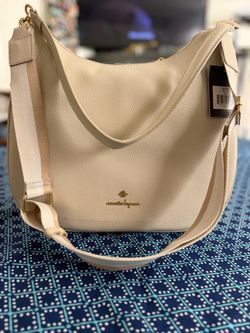 Nanette Lepore Cream Hobo Shoulder Bag
