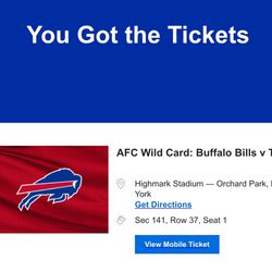 Steelers bills Playoff Ticket