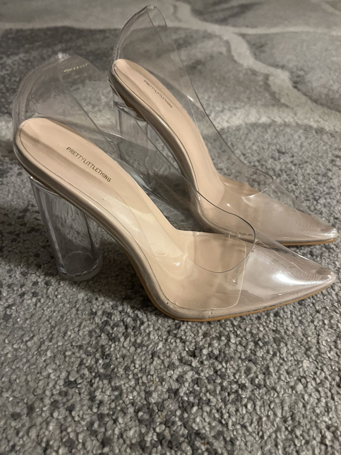 Pretty Little Thing Clear Heels