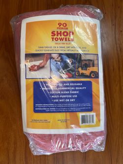 90 piece cotton shop towels
