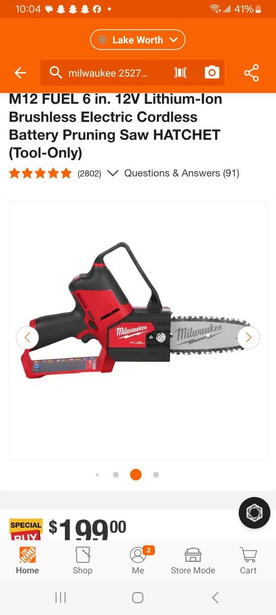 M12 FUEL 6 in. 12V Lithium-Ion Brushless Electric Cordless Battery Pruning Saw HATCHET (Tool-Only)