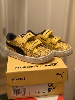 Minion Pumas size 6c Toddler