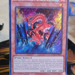 YUGIOH T.G. Rocket Salamander Secret Rare (AOG) 1st Edition Mint