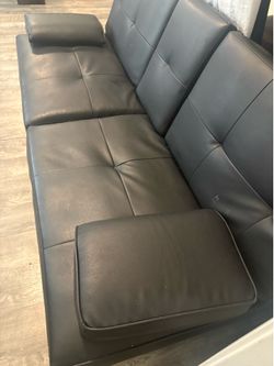 Free  black futon couch
