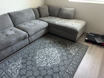 Thomasville Power Reclining Couch Grey