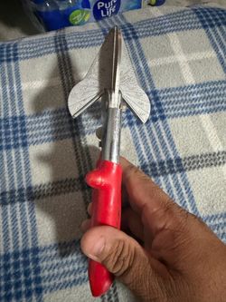 Angle Miter Shears with Red Handle