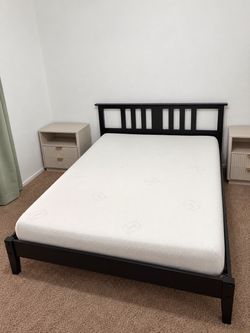 Black Wood Bed Frame