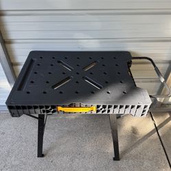 DEWALT 33 in. H Plastic Folding Portable Sawhorse Workbench