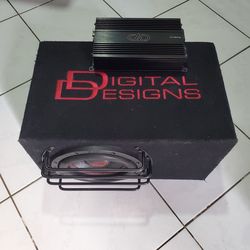 DD Audio 8" Loaded Subwoofer Enclosure & Amp