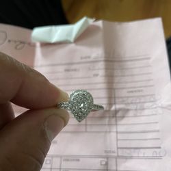 teardrop wedding ring 