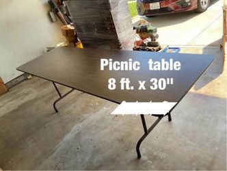 Picnic  table  (8 ft. x 30")  -  $30