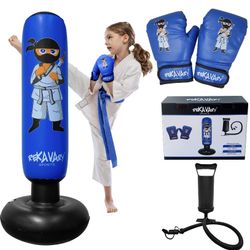 Punching Bag 3 in 1 Bag Gloves Pump NEW HALF OFF