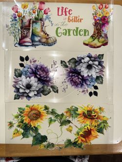 Flowers Uv Dtf Wraps