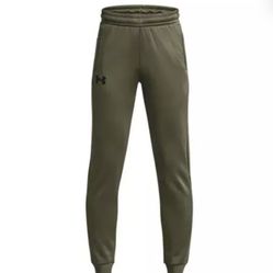 Under Armour Big Boys' Armour Fleece Joggers - Green, Youth Small