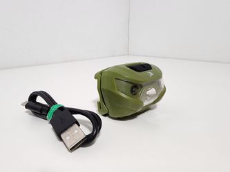 Built-in USB Headlamp Flashlight w/3 Modes White/Red Headlight