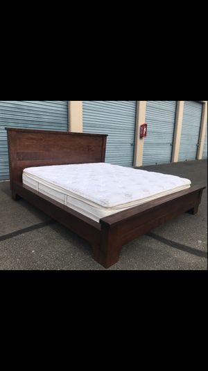 Pottery Barn King Size Sumatra Bed Frame For Sale In Seattle Wa